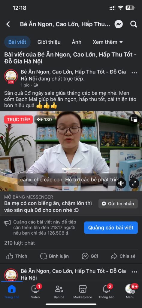 Cách chạy ads live